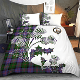 Blair Tartan Crest Bedding Set - Thistle Style